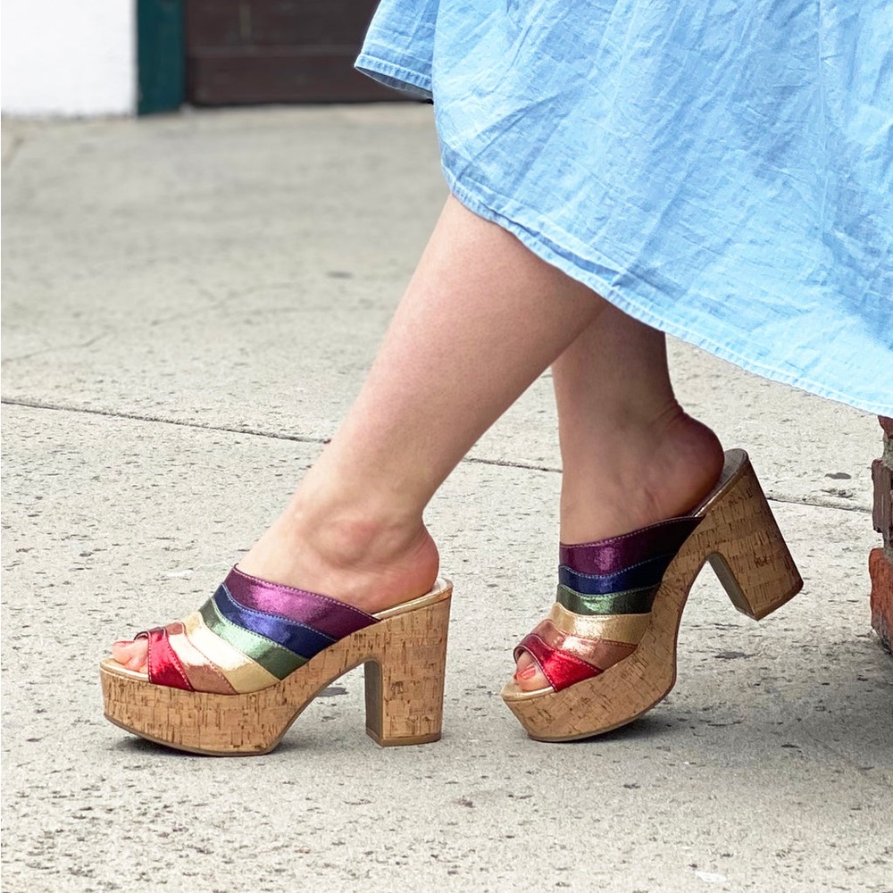 But Another Innocent Tale Platform Rainbow Clog